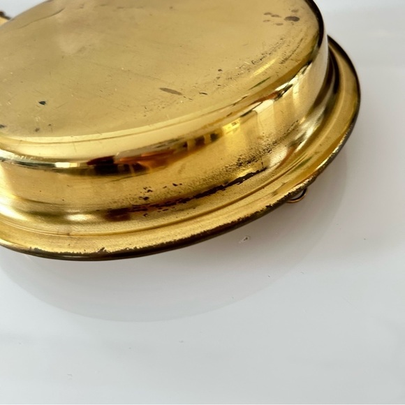 Rustic Farmhouse decor Antique English Brass Bed Warmer - Picture 9 of 14